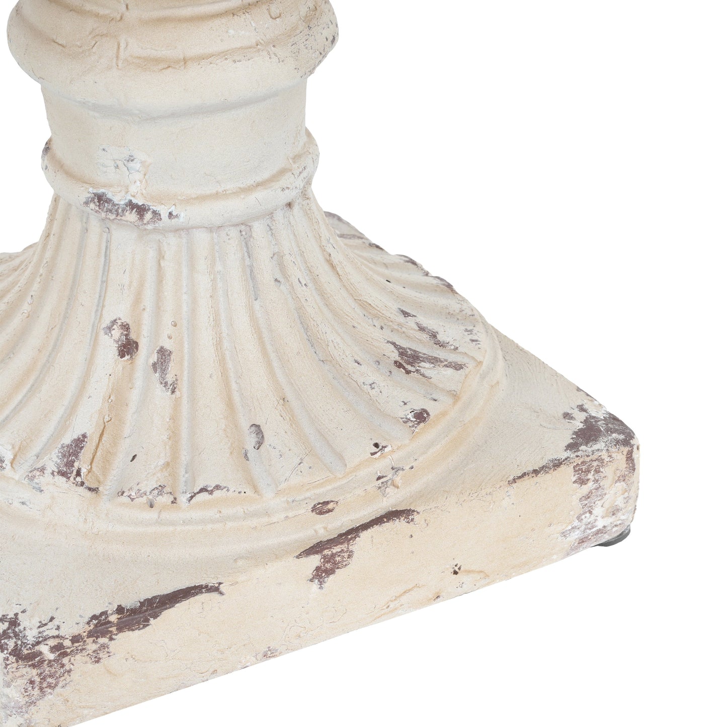 MGO Garden Urn antique white 19.25 in tall with distressed finish on Tampa Home & Garden Store