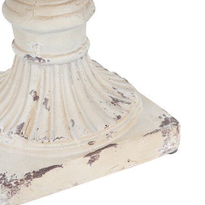 MGO Garden Urn antique white 19.25 in tall with distressed finish on Tampa Home & Garden Store