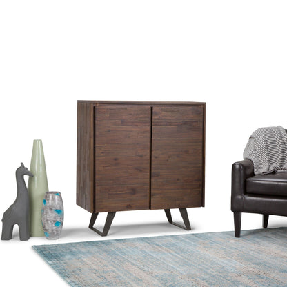Lowry medium handcrafted storage cabinet by HouseOfZazla, dark wood accent cabinet on Tampa Home & Garden Store