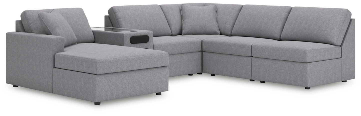 Modmax Sectional in Granite Performance Fabric