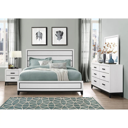 Mirage 5 Piece Bedroom Set In Durable Rubber Wood