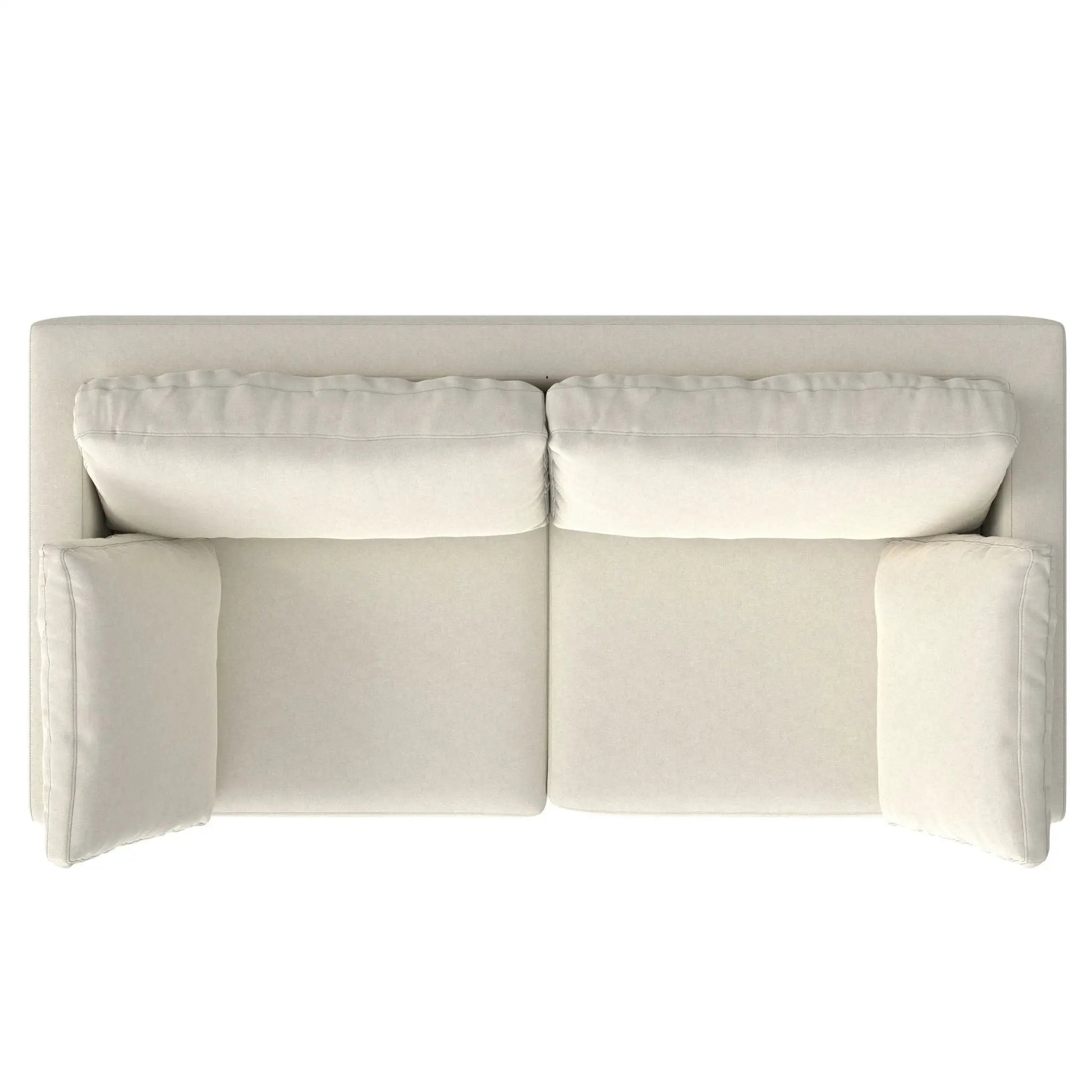 Ava mid-century upholstered stationary sofa in beige fabric by Unique Piece Furniture on Tampa Home & Garden Store