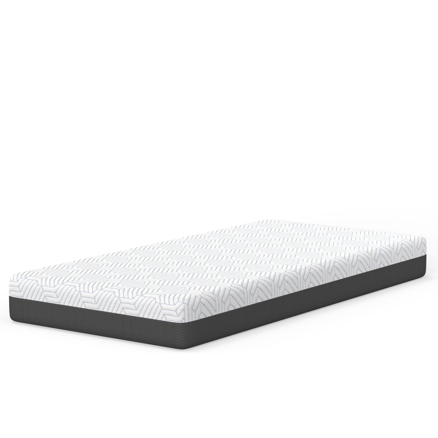 Pur Chill 8in firm hybrid mattress with phasechange cooling fabric; cover with blue chevron on Tampa Home & Garden Store