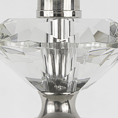 Diamond Torch Contemporary Crystal Table Lamp clear crystal with polished nickel finish by HouseOfZazla on Tampa Home & Garden Store