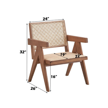 Velentina Accent Chair Natural Rattan Seating