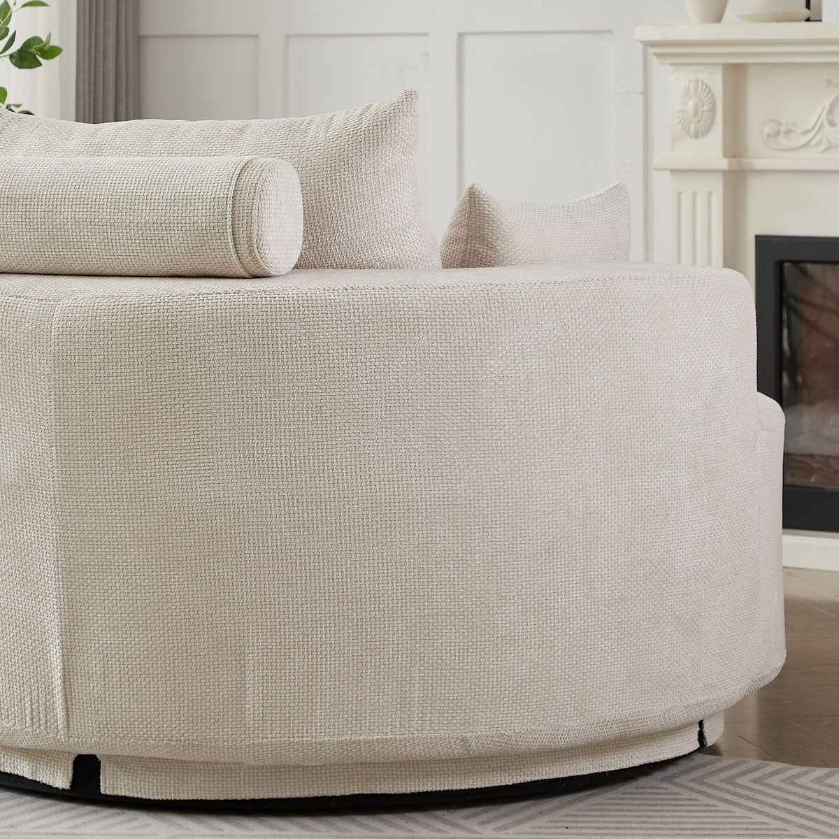 Modern Single Sofa and Swivel Sleeper Chair