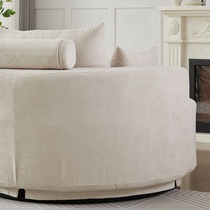 Modern Single Sofa and Swivel Sleeper Chair