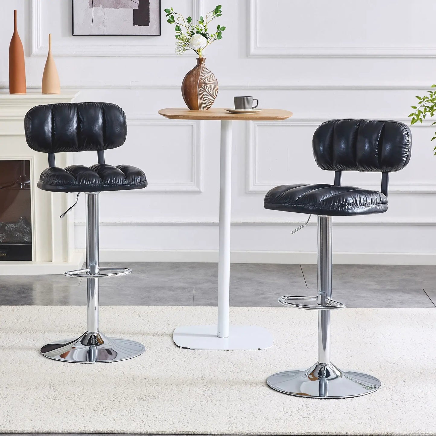 Adjustable Bar Stools With Footrest For Island