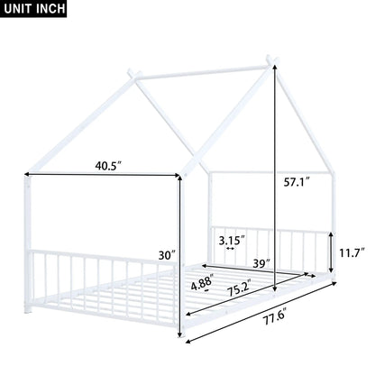 White metal house bed canopy frame by Unique Piece Furniture on Tampa Home & Garden Store