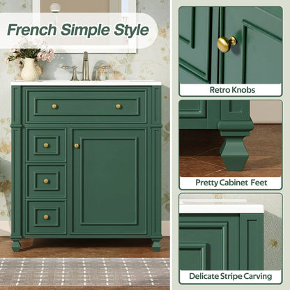 Bathroom Vanity with Sink and Soft Close Doors