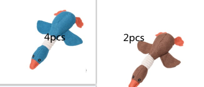 Dayan plush dog toy set blue 4pcs and brown 2pcs pet sound plush toys on Tampa Home & Garden Store