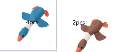 Dayan plush dog toy set blue 4pcs and brown 2pcs pet sound plush toys on Tampa Home & Garden Store