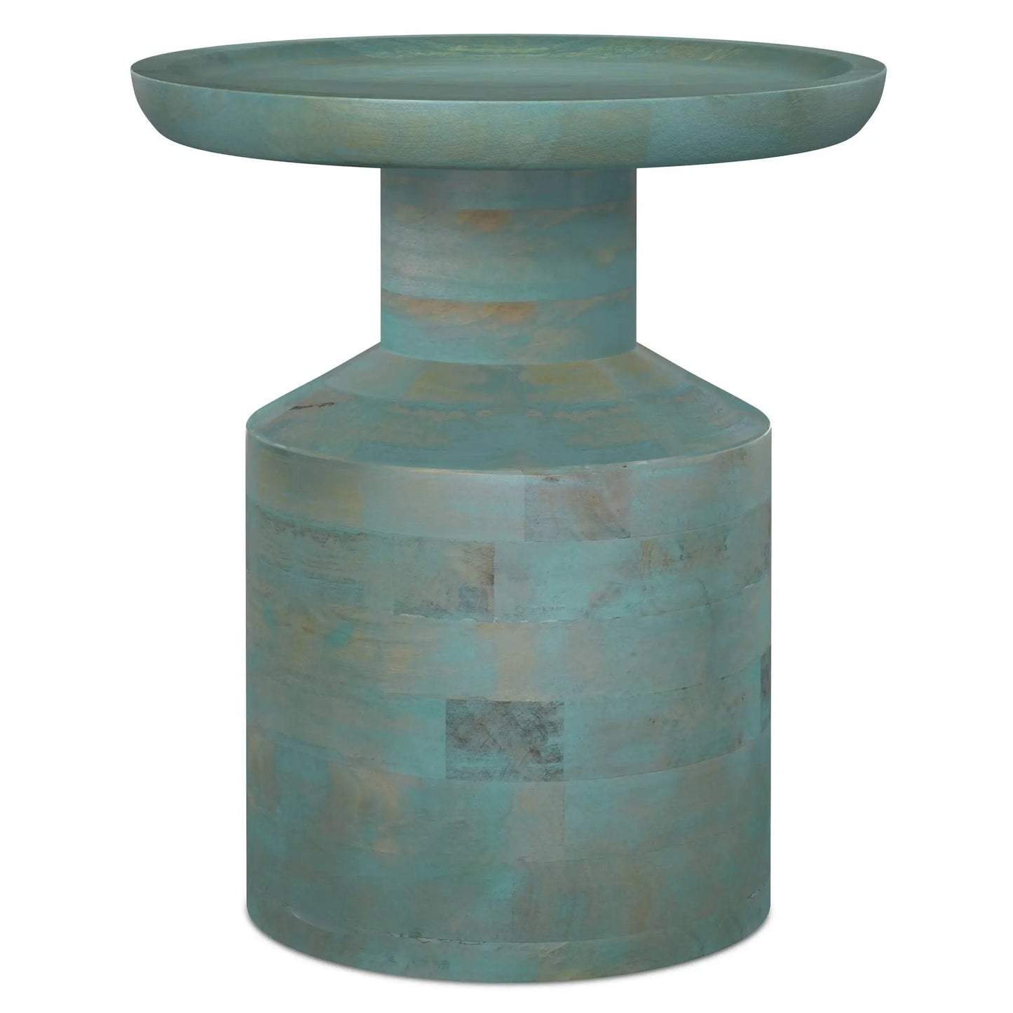 Haynes Handcrafted Wooden Accent Side Table