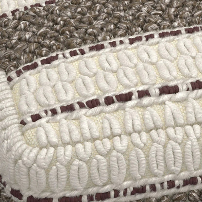 Grady Handcrafted Square Pouf for Living Room