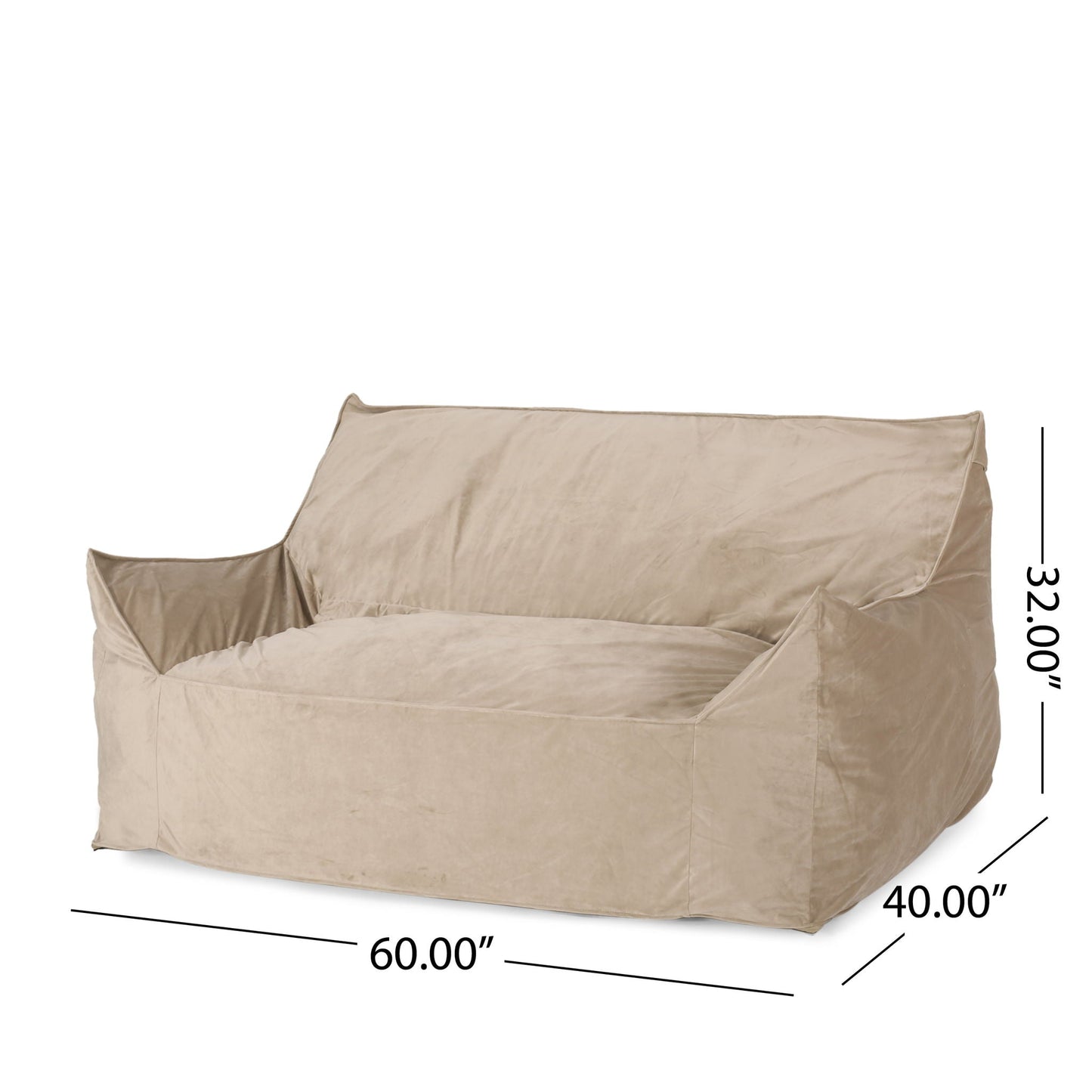 Fila Seater Bean Bag Chair with Armrests