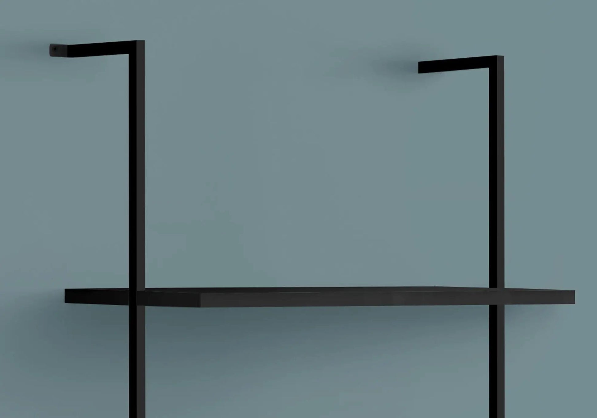 Etagere Bookcase Ladder 5-Tier, black metal frame for office storage on Tampa Home & Garden Store