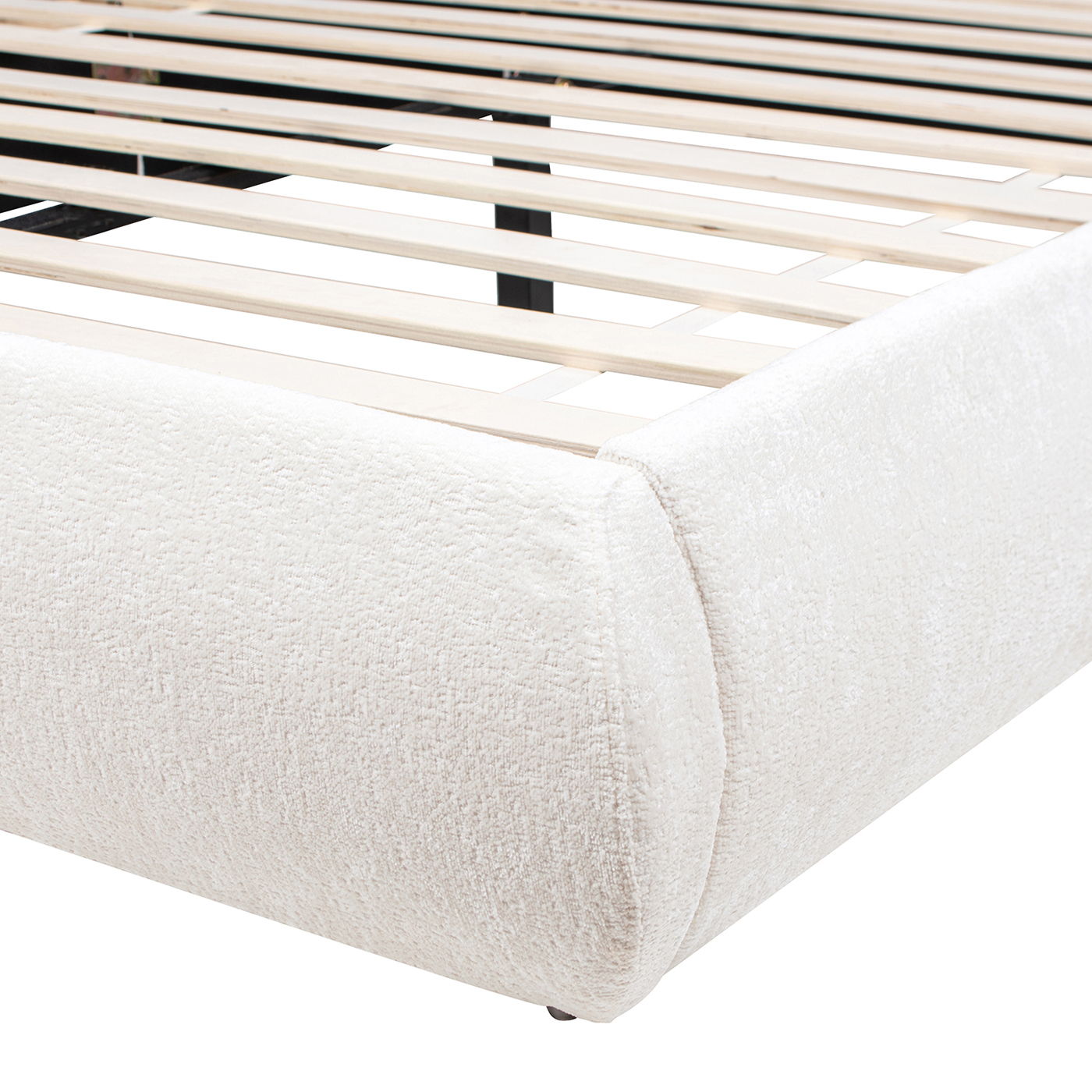 Archie Puffy Upholstered Platform Bed and Frame
