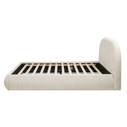 Archie Puffy Upholstered Platform Bed and Frame