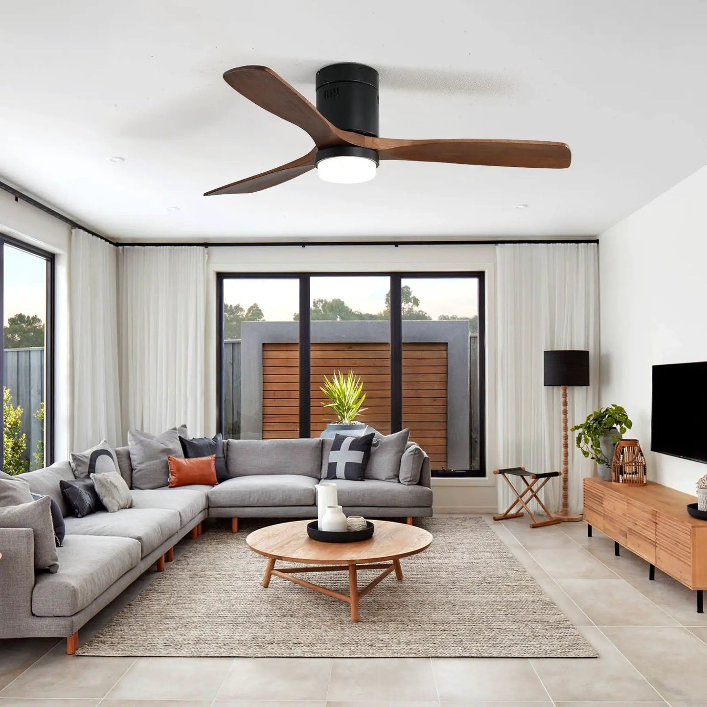 Indoor Ceiling Fan With Lights Remote Control