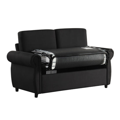 Pull Out Sofa Bed With Twin Memory Foam Mattress