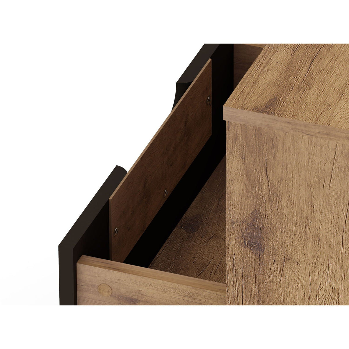 Rockefeller nightstand with 1 drawer and splayed legs in wood finish by HouseOfZazla on Tampa Home & Garden Store
