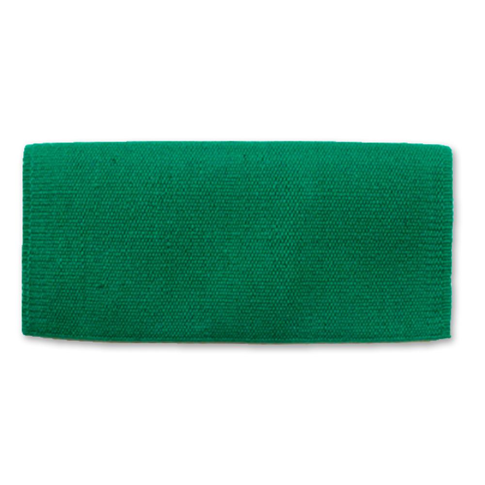 1314-70 San Juan Solid Kelly Green 36x34 Manta de silla de montar de lana de Nueva Zelanda KELLYGREEN