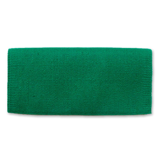 1314-70 San Juan Solid Kelly Green 36x34 Manta de silla de montar de lana de Nueva Zelanda KELLYGREEN