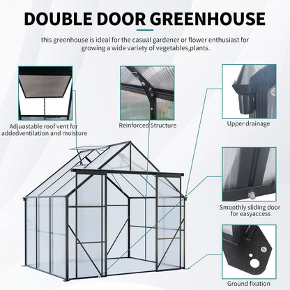 Heavy Duty Double Door Polycarb House and Pegs