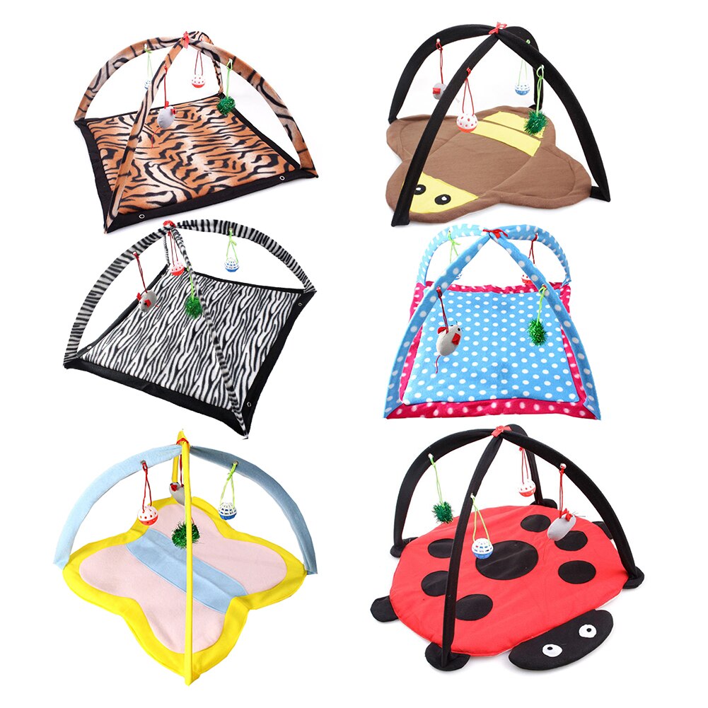 Cartoon Cat Play Tent Hammock Set by Sell My Stuff, foldable cat bed with balls, 6 designs on Tampa Home & Garden Store