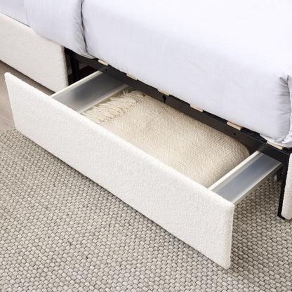 Liv Upholstered Storage Platform Bed with Drawers