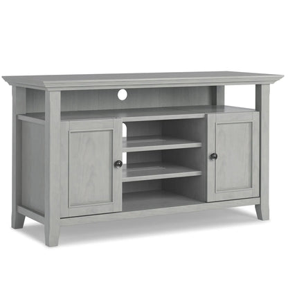 Amherst TV Media Stand handcrafted in light gray wood by Unique Piece Furniture on Tampa Home & Garden Store