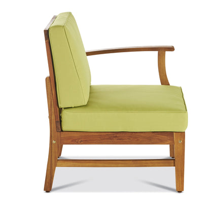the Perla Acacia Wood Patio Armchair for Outdoors