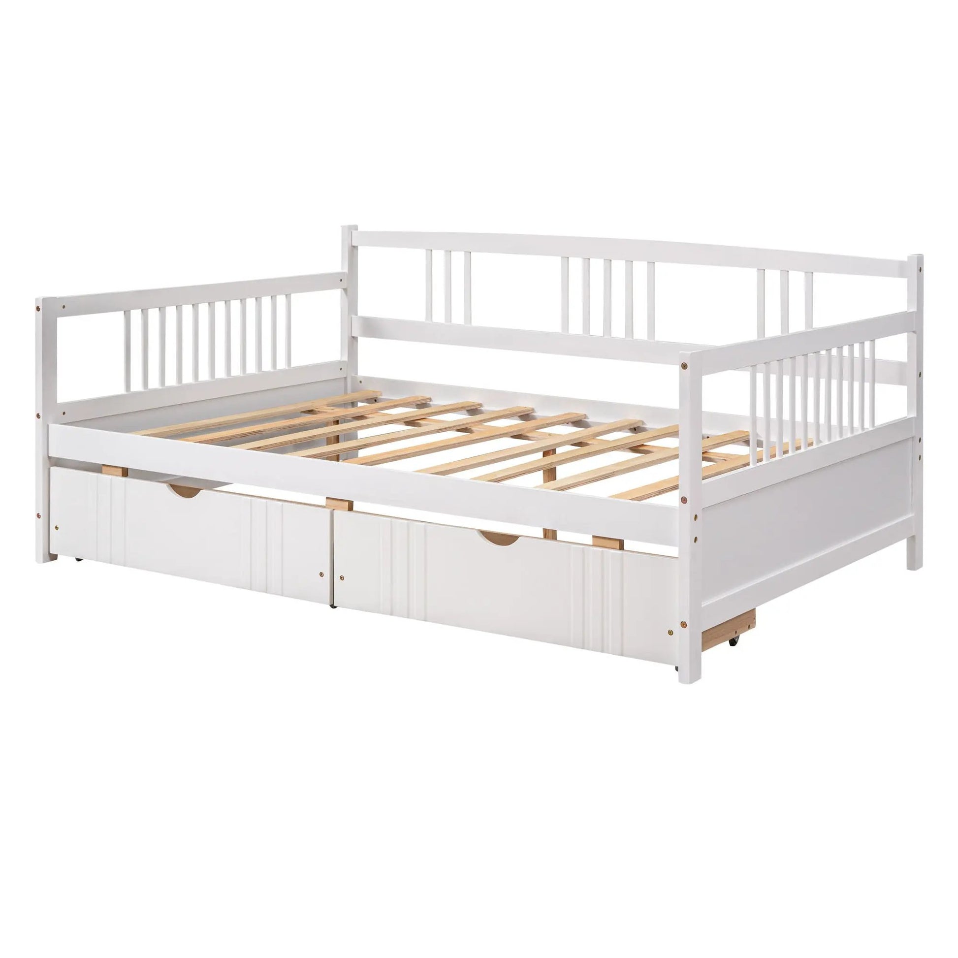 White storage daybed with underbed drawers and slatted base, Unique Piece Furniture on Tampa Home & Garden Store