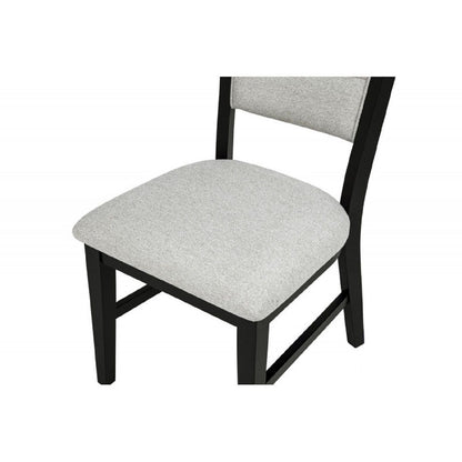 Black Curved Dining Side Chair Set of Two