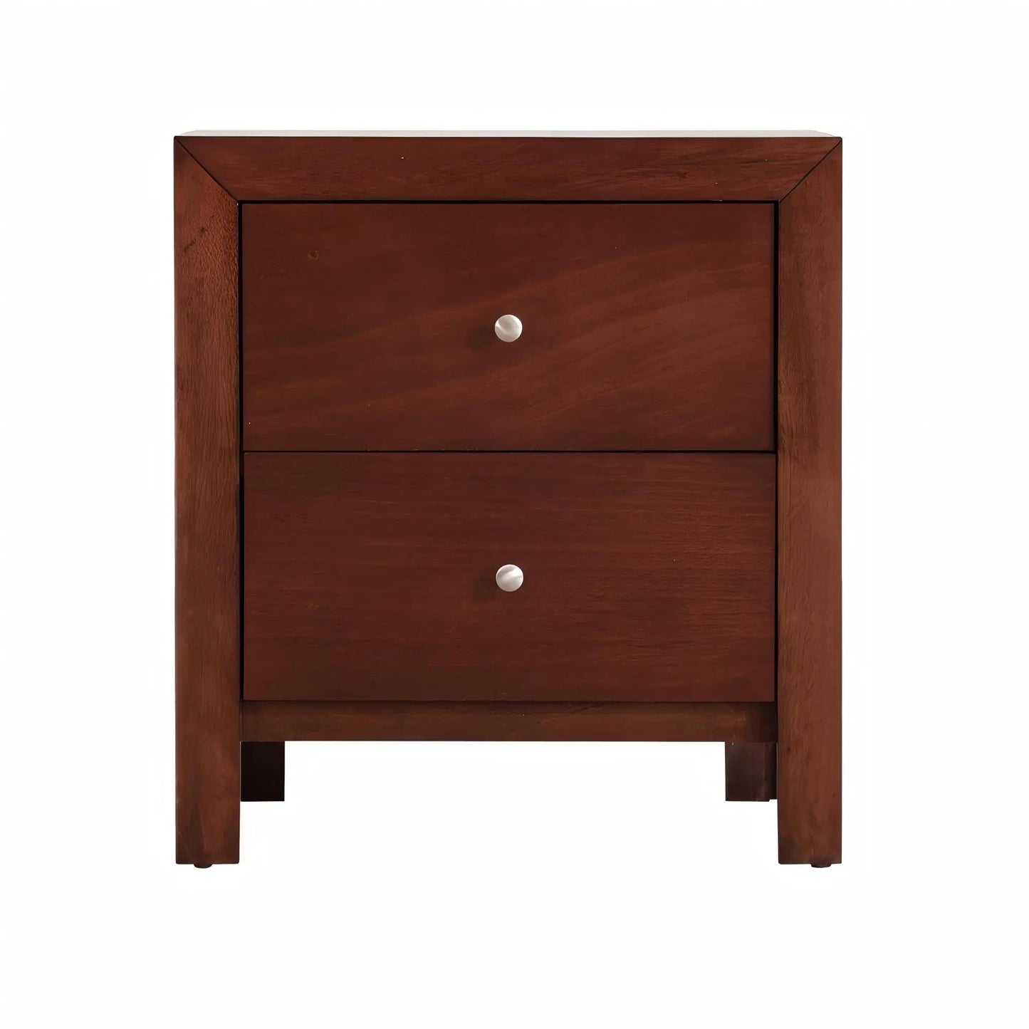 Charming Nightstand with Drawers, Modern Wood