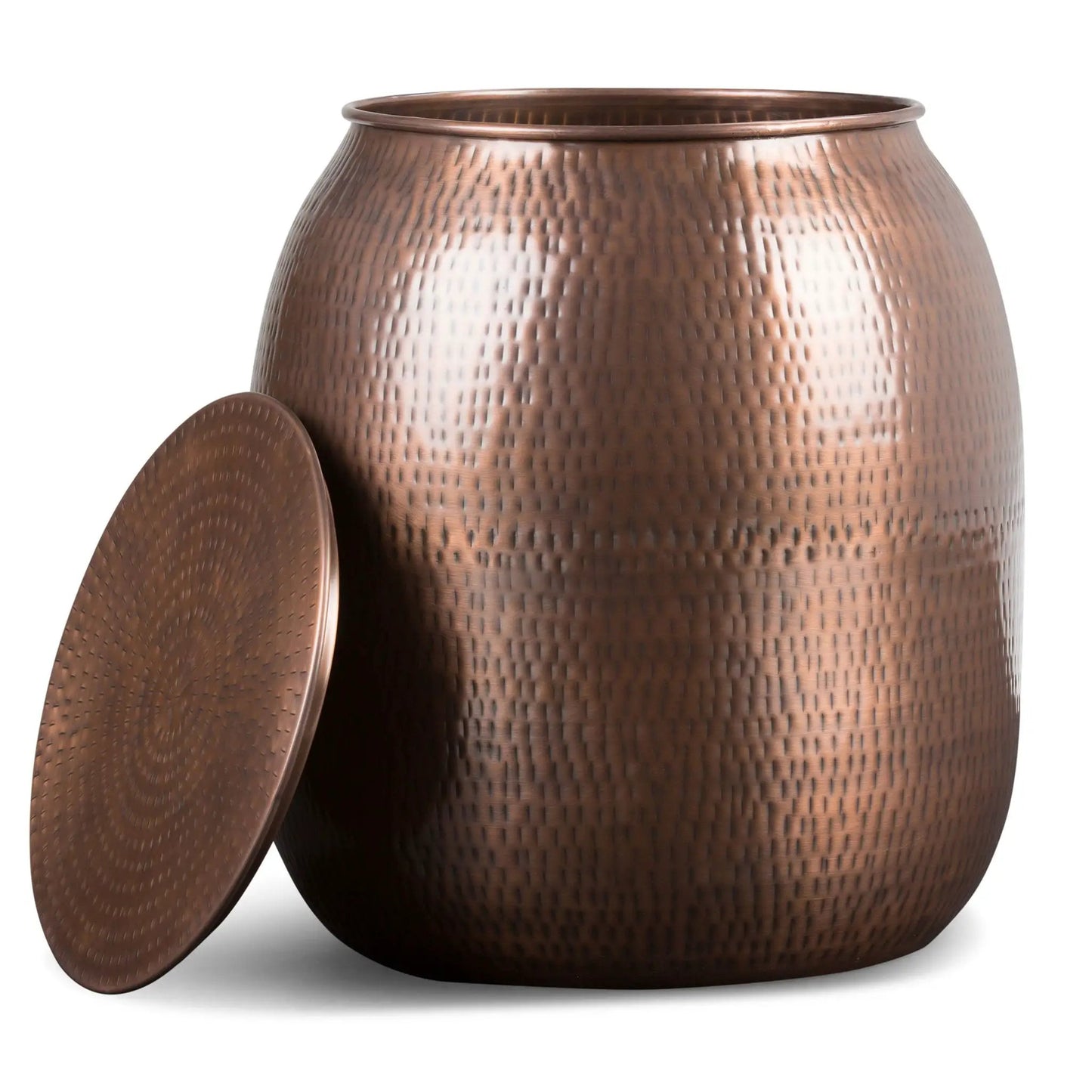Griffen Handcrafted Metal Storage Accent Table