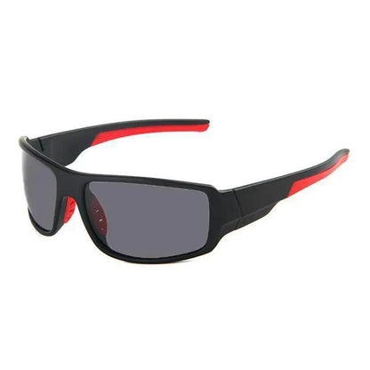 Professional Polarized Fishing Glasses, black frame, red accents, gray lenses FLIPSTYLEZLLC on Tampa Home & Garden Store