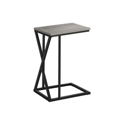 C Shaped Accent Table with Contemporary Design