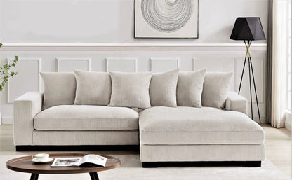 Luxe Oversized 2 Piece Sectional Sofa for Living