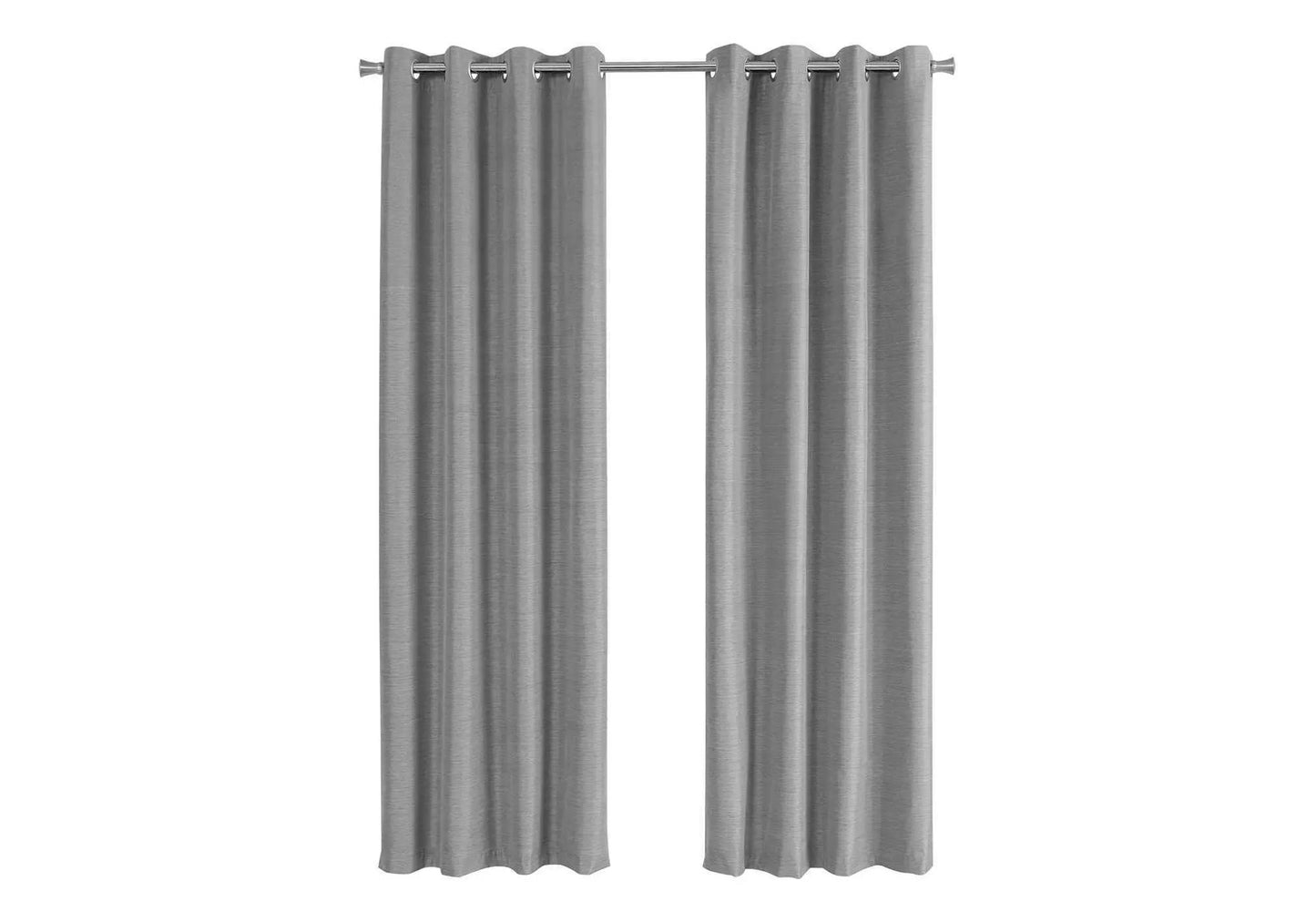 2-piece gray room-darkening curtain set with grommets by Unique Piece Furniture on Tampa Home & Garden Store
