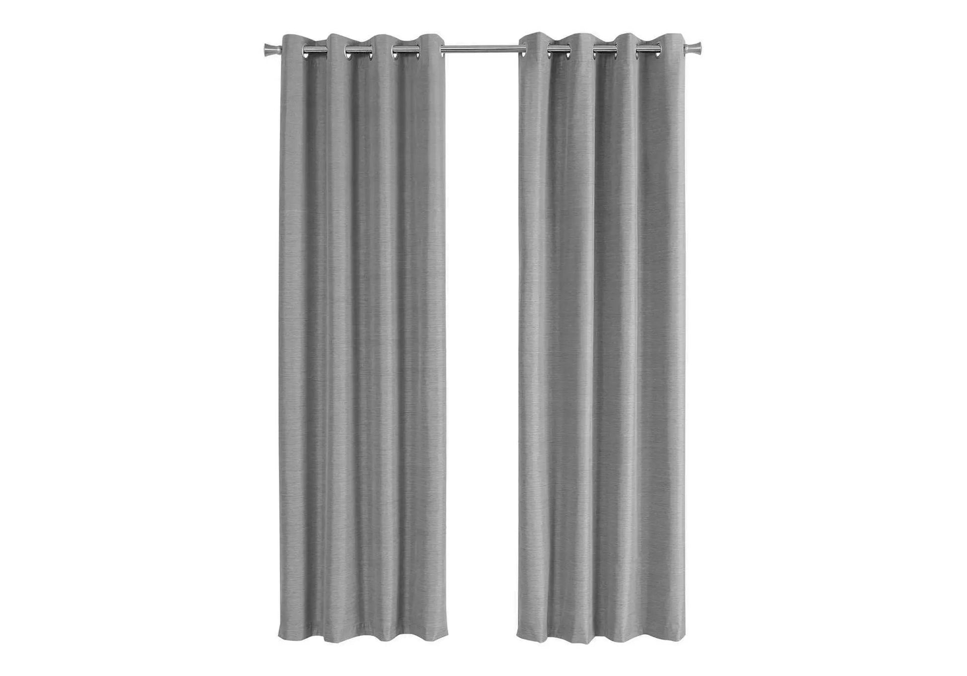2-piece gray room-darkening curtain set with grommets by Unique Piece Furniture on Tampa Home & Garden Store