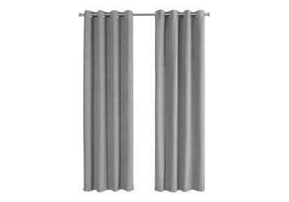 2-piece gray room-darkening curtain set with grommets by Unique Piece Furniture on Tampa Home & Garden Store
