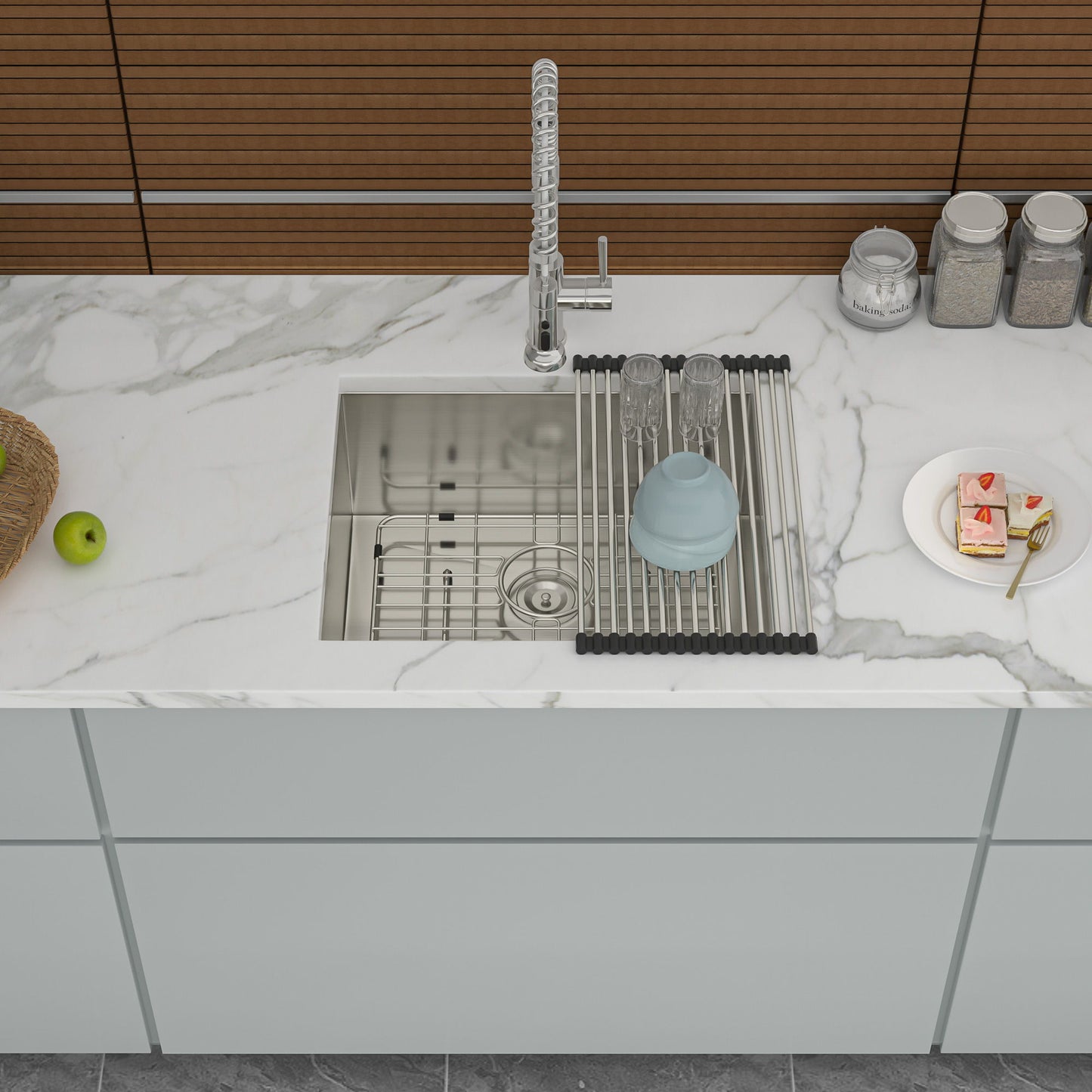 Modern Deep Single Bowl and Stainless Steel Sink