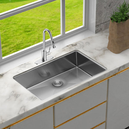 The Deep Single Bowl Undermount Stainless Sink