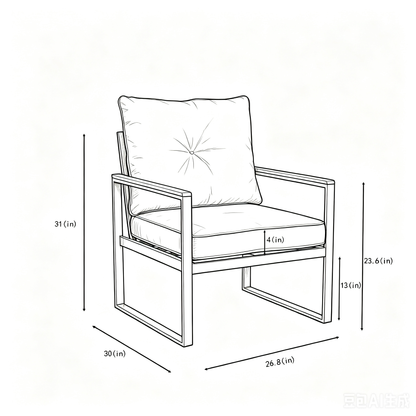 Oversized Steel and Outdoor Conversation Set
