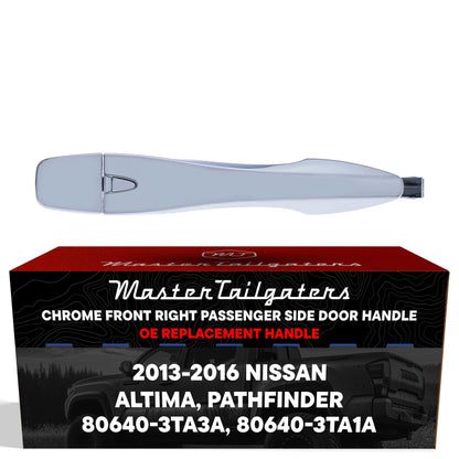 Chrome exterior door handle for Nissan Altima/Pathfinder, RH passenger side w/o keyhole on Tampa Home & Garden Store