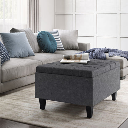 Harrison Upholstered Coffee Table Storage Ottoman