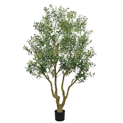 Artificial Olive Tree With A Wood Trunk Green