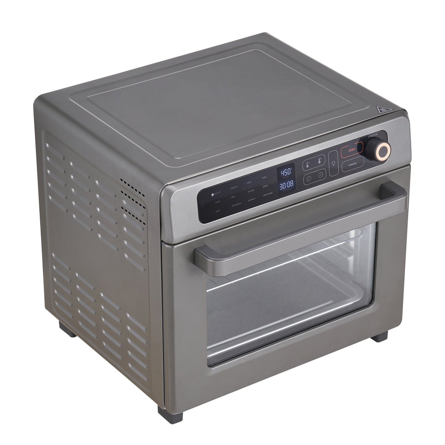 12-in-1 Air Fryer Toaster Oven HouseOfZazla, stainless steel 25L, 1700W, digital controls on Tampa Home & Garden Store