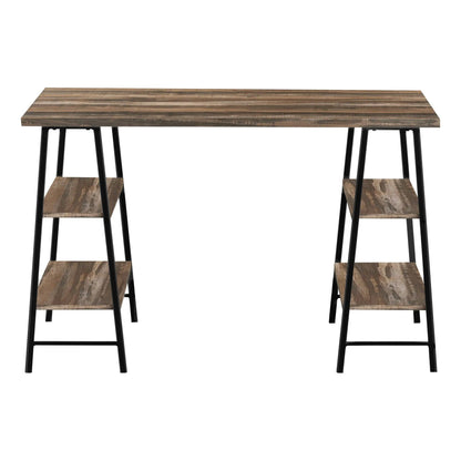 Industrial Computer Desk with Shelves for Home
